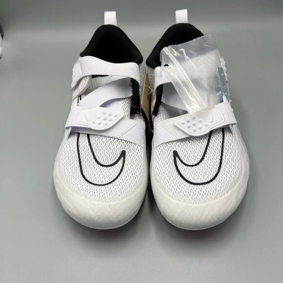 NWT - Nike Men's 8.5 SuperRep Cycle 2 Shoes White Red Swoop - Picture 3 of 12